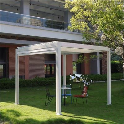 Aluminum Hot Tub Adjustable Louver Pergola