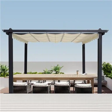 Remote-Controlled Pergola Shelter