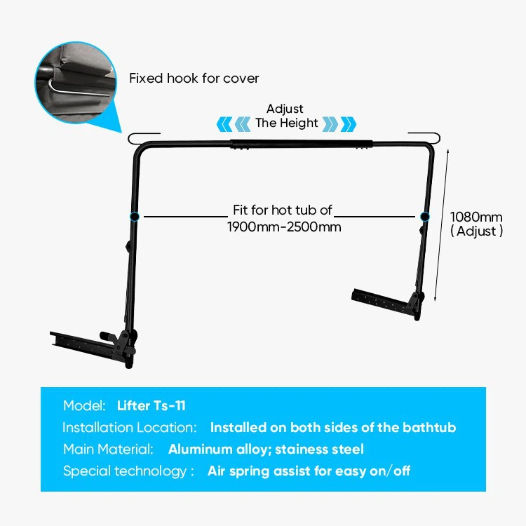 Adjustable Hot Tub Cover Lifter