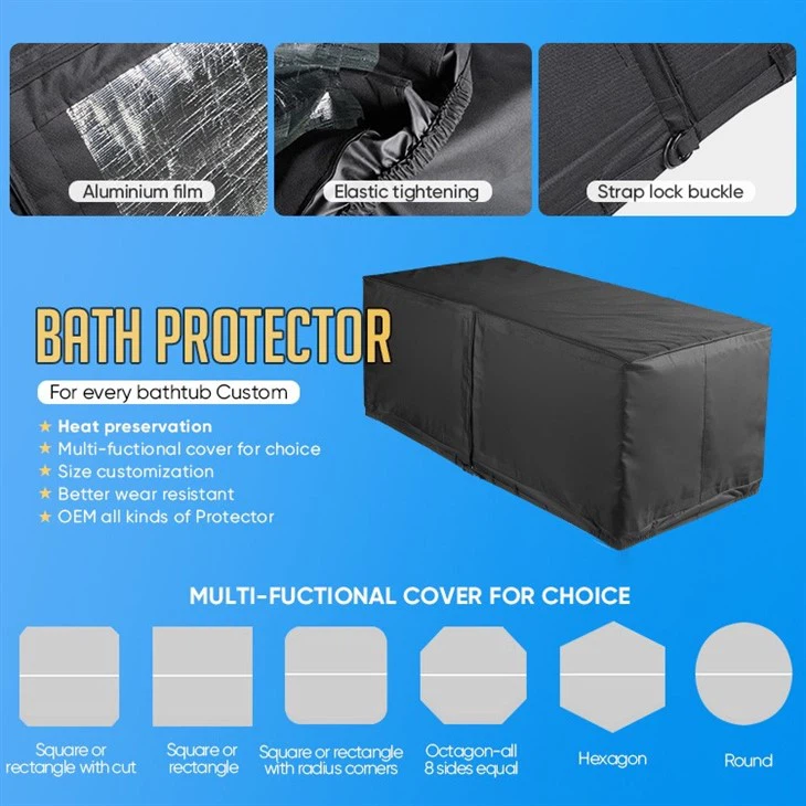 Square Outdoor Spa Bathtub Protector